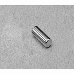 D38 Neodymium Cylinder Magnet, 3/16" dia. x 1/2" thick