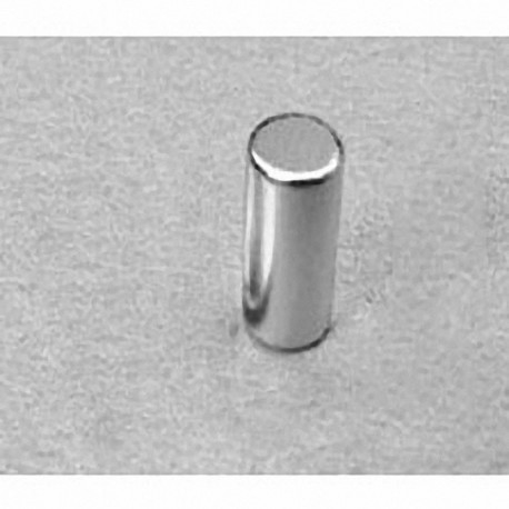 D48 Neodymium Cylinder Magnet, 1/4" dia. x 1/2" thick