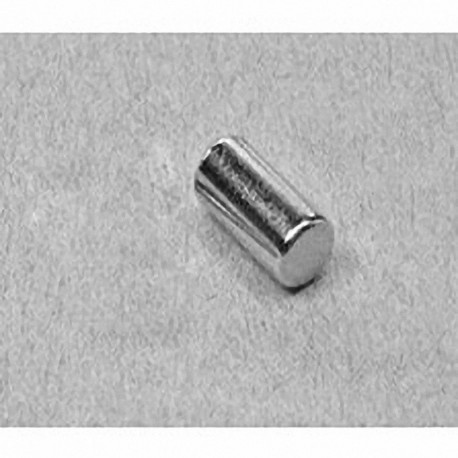 D48DIA Neodymium Cylinder Magnet, 1/4" dia. x 1/2" thick