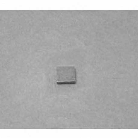 B3301 Neodymium Block Magnet, 3/16" x 3/16" x 1/32" thick