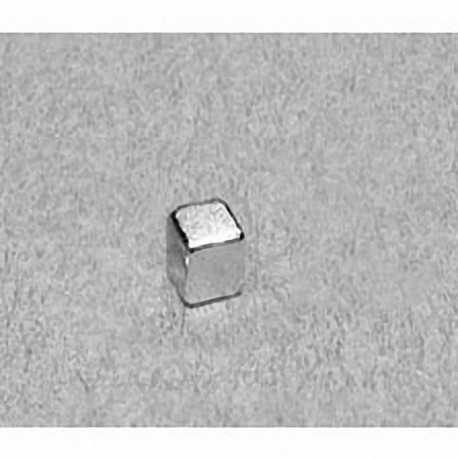 B333 Neodymium Block Magnet, 3/16" x 3/16" x 3/16" thick