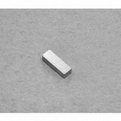 B621 Neodymium Block Magnet, 3/8" x 1/8" x 1/16" thick
