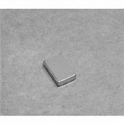 B641 Neodymium Block Magnet, 3/8" x 1/4" x 1/16" thick