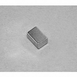 B642 Neodymium Block Magnet, 3/8" x 1/4" x 1/8" thick
