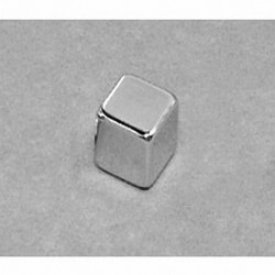 B666-N52 Neodymium Block Magnet, 3/8" x 3/8" x 3/8" thick