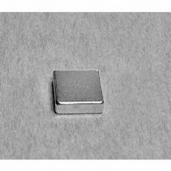 B828 Neodymium Block Magnet, 1/2" x 1/8" x 1/2" thick