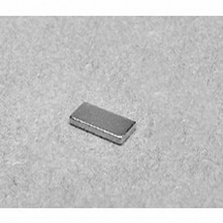 B841 Neodymium Block Magnet, 1/2" x 1/4" x 1/16" thick