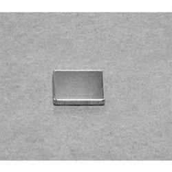 B861 Neodymium Block Magnet, 1/2" x 3/8" x 1/16" thick