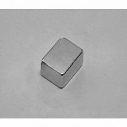B864 Neodymium Block Magnet, 1/2" x 3/8" x 1/4" thick