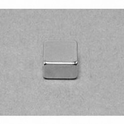 B884 Neodymium Block Magnet, 1/2" x 1/2" x 1/4" thick