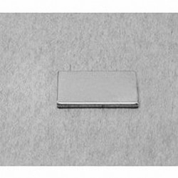 BX081 Neodymium Block Magnet, 1" x 1/2" x 1/16" thick