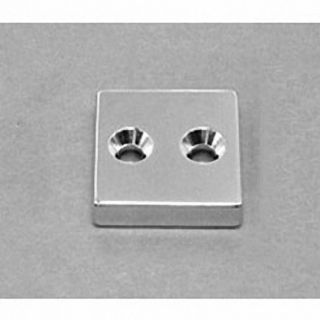 BX0X03DCS Neodymium Block Magnet, 1" x 1" x 1/4" thick