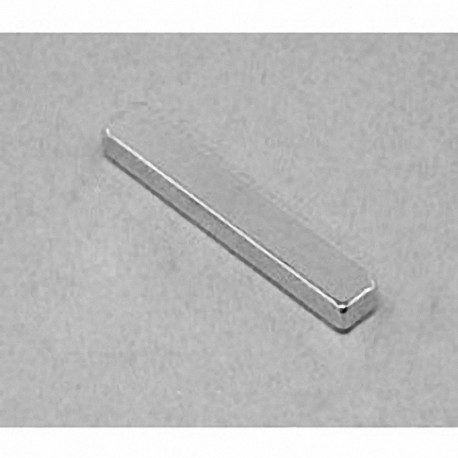 BX842 Neodymium Block Magnet, 1 1/2" x 1/4" x 1/4" thick