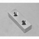 BX884DCS Neodymium Block Magnet, 1 1/2" x 1/2" x 1/2" thick