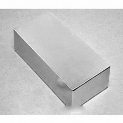 BZ0X8C-N52 Neodymium Block Magnet, 3" x 2" x 1/2" thick