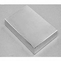 BZ0Y08-N52 Neodymium Block Magnet, 3" x 2" x 1" thick
