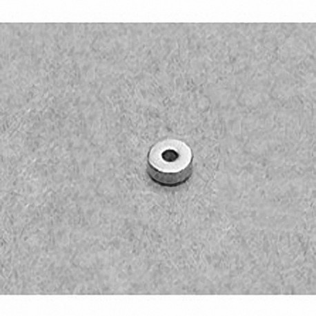 R311 Neodymium Ring Magnet, 3/16" od x 1/16" id x 1/16" thick