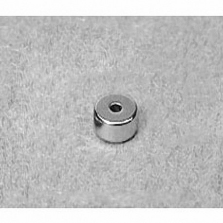R412 Neodymium Ring Magnet, 1/4" od x 1/16" id x 1/8" thick