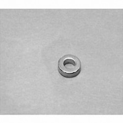 R421 Neodymium Ring Magnet, 1/4" od x 1/8" id x 1/16" thick