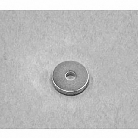R821 Neodymium Ring Magnet, 1/2" od x 1/8" id x 1/16" thick