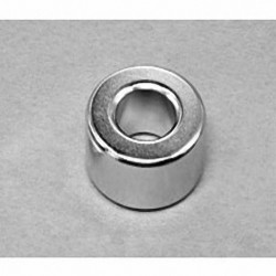 RX088 Neodymium Ring Magnet, 1" od x 1/2" id x 1/2" thick