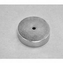 RX424 Neodymium Ring Magnet, 1 1/4" od x 1/8" id x 1/4" thick