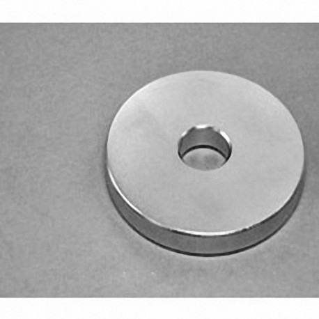 RY084 Neodymium Ring Magnet, 2" od x 1/2" id x 1/4" thick