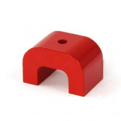 Small Red Alnico Horseshoe Magnet